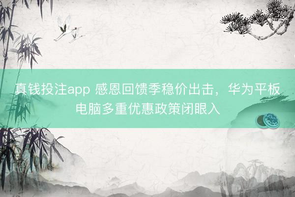 真钱投注app 感恩回馈季稳价出击,华为平板电脑多重优惠政策闭眼入