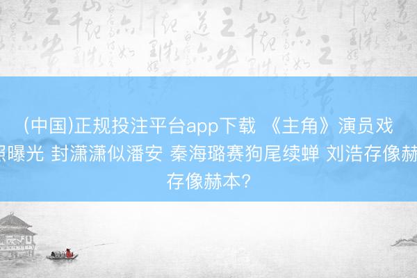 (中国)正规投注平台app下载 《主角》演员戏妆照曝光 封潇潇似潘安 秦海璐赛狗尾续蝉 刘浩存像赫本?