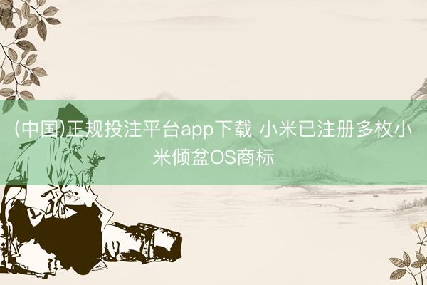 (中国)正规投注平台app下载 小米已注册多枚小米倾盆OS商标